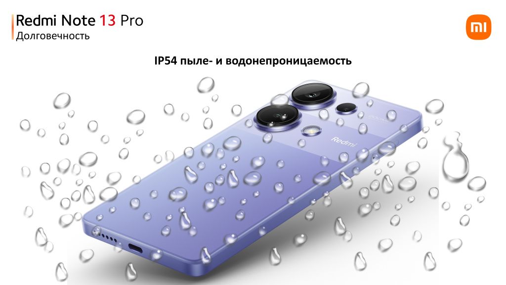 Защита от воды IP54